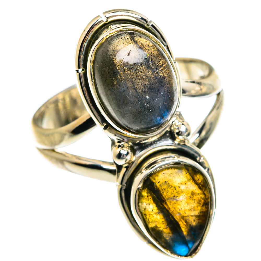 Labradorite Rings handcrafted by Anasilvercos - RING81017