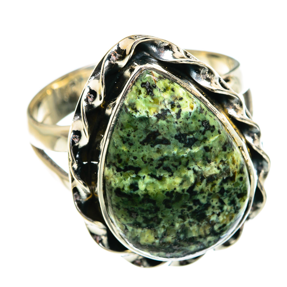 Lizard Jasper Rings handcrafted by Anasilvercos - RING81024