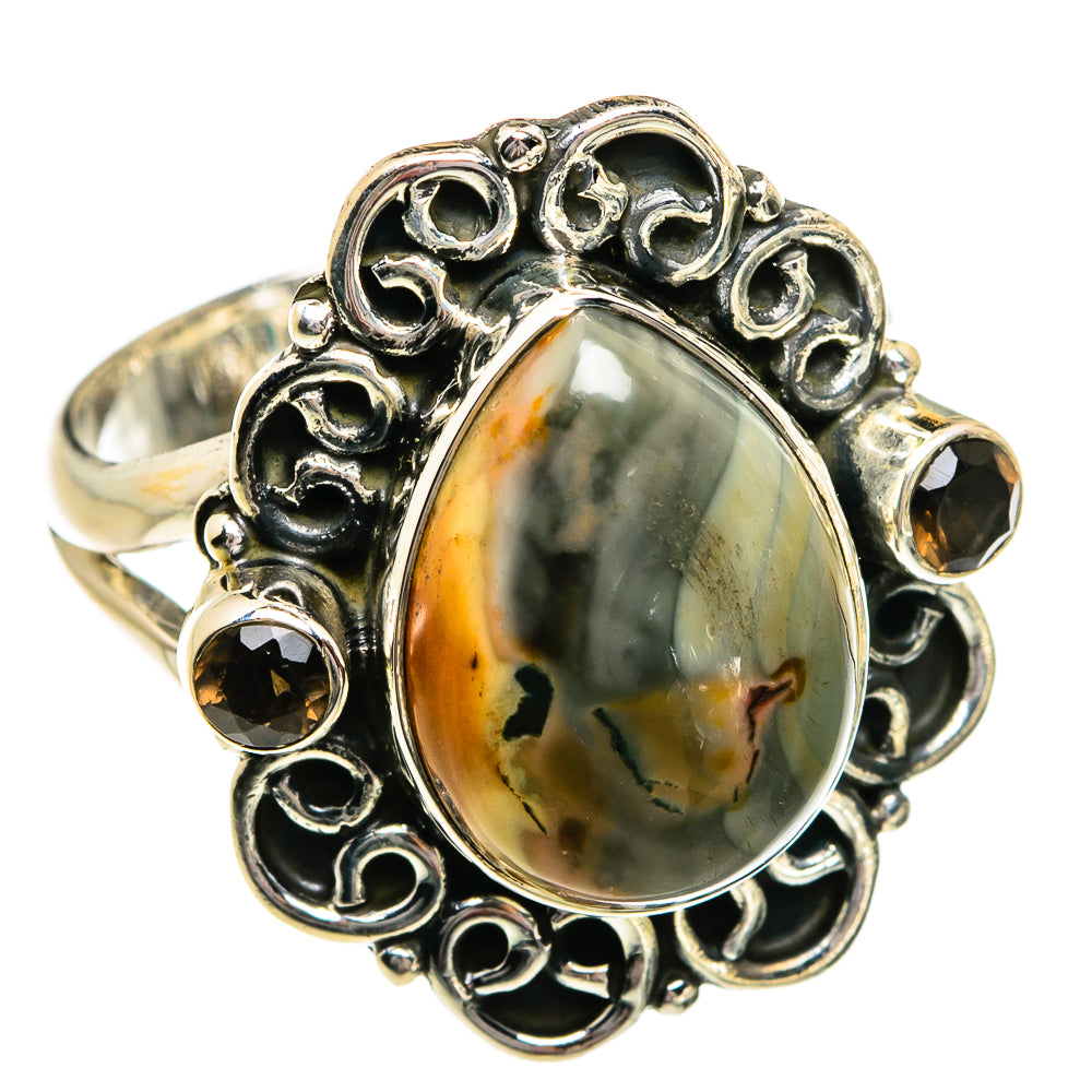 Willow Creek Jasper Rings handcrafted by Anasilvercos - RING81028