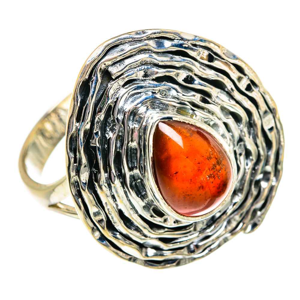 Garnet Rings handcrafted by Anasilvercos - RING81032