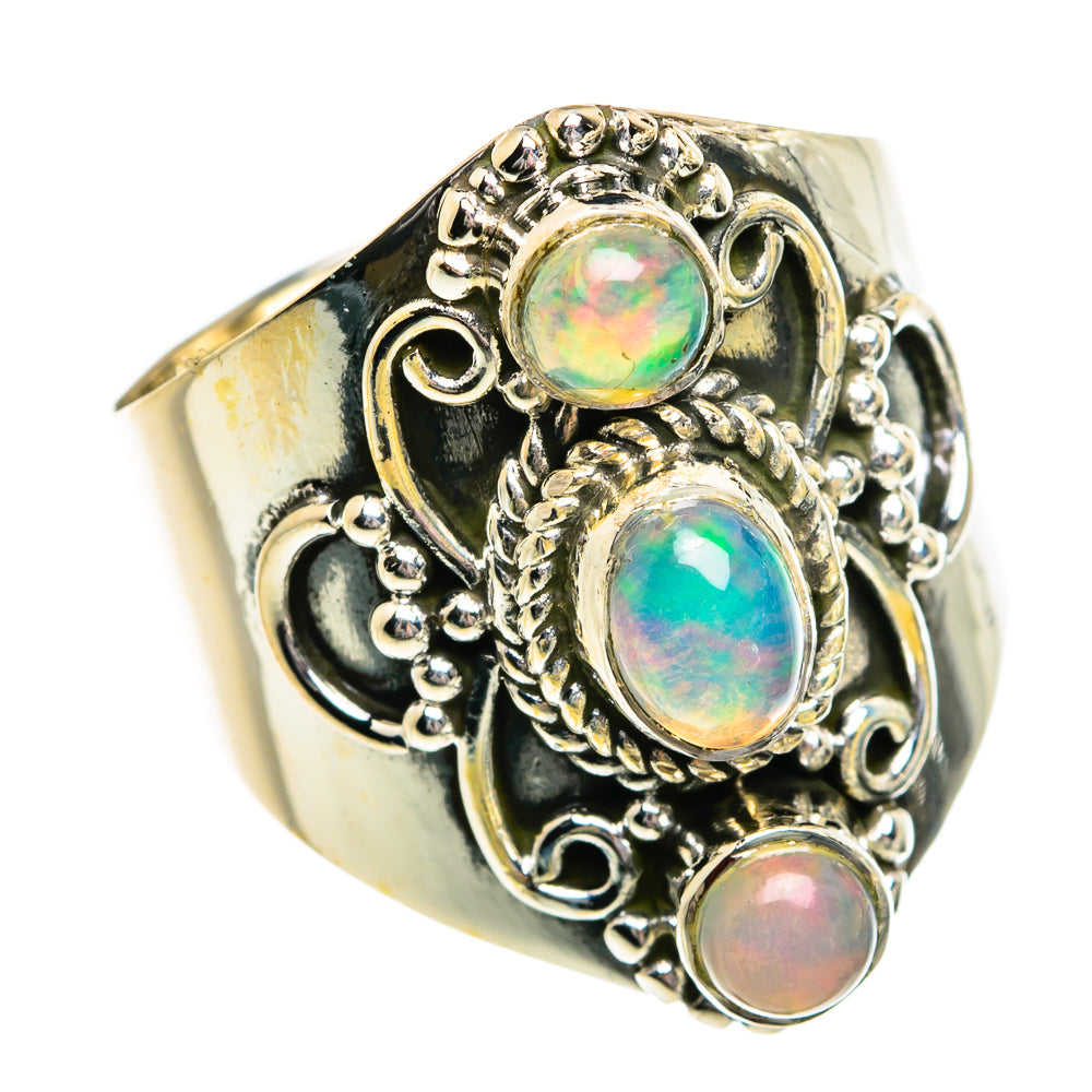 Ethiopian Opal Rings handcrafted by Anasilvercos - RING81043