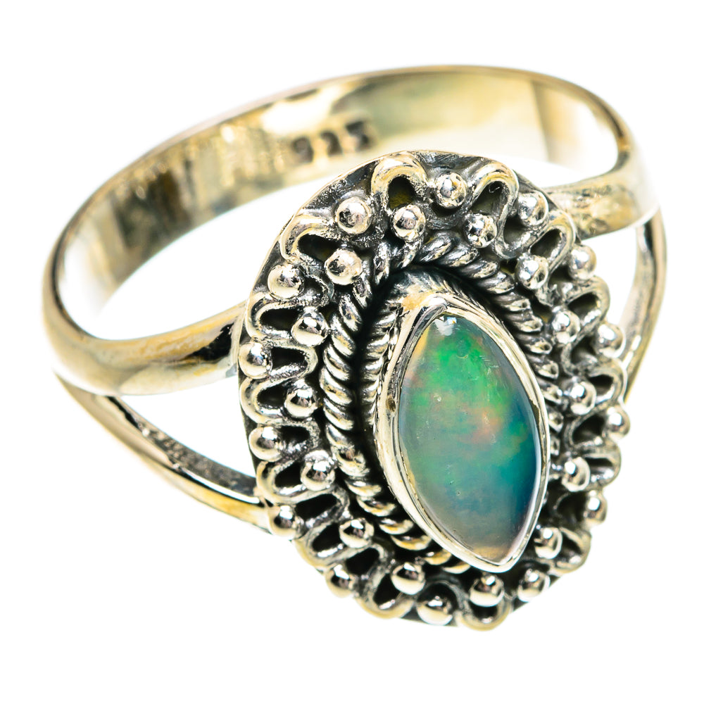 Ethiopian Opal Rings handcrafted by Anasilvercos - RING81045