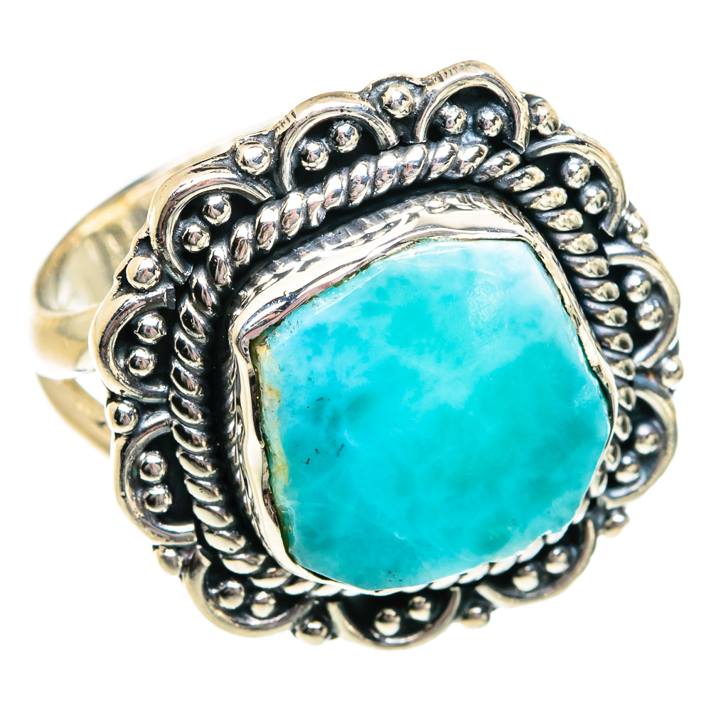 Larimar Rings handcrafted by Anasilvercos - RING81048