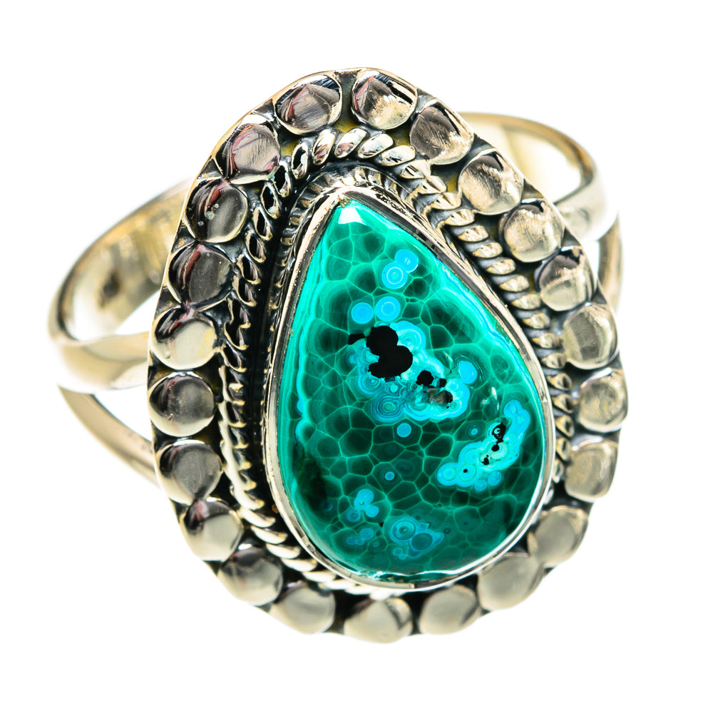Chrysocolla Rings handcrafted by Anasilvercos - RING81057
