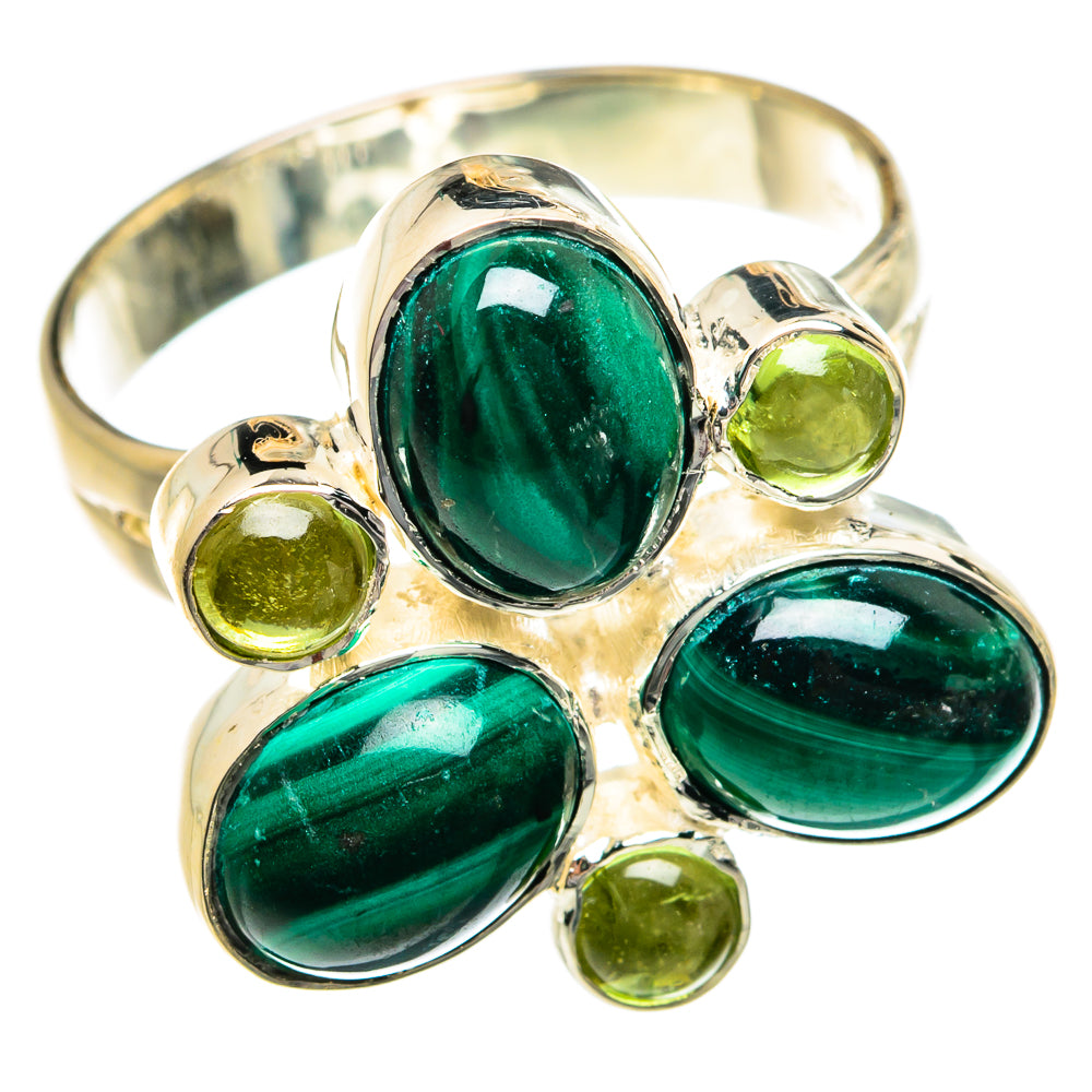 Malachite Rings handcrafted by Anasilvercos - RING81059