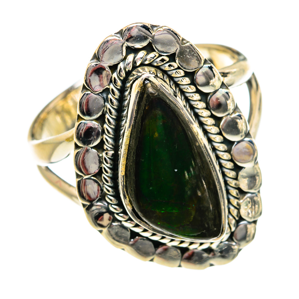 Ammolite Rings handcrafted by Anasilvercos - RING81060