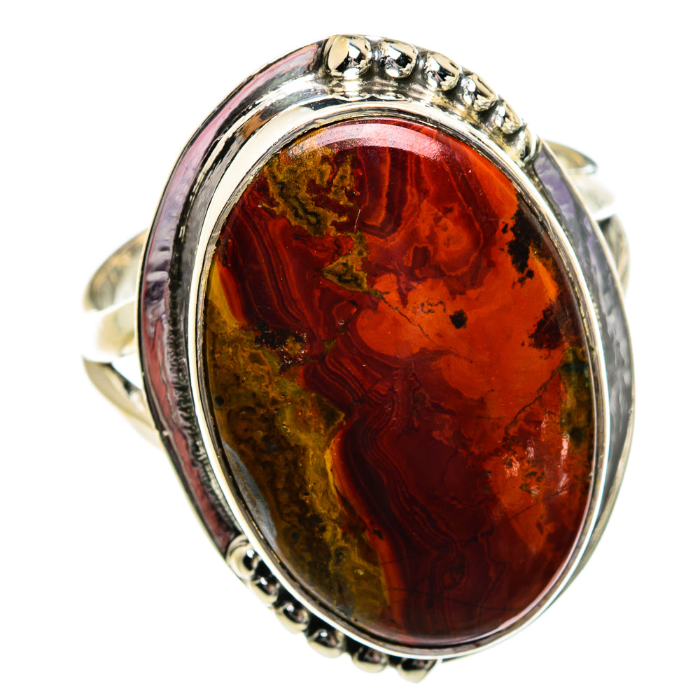 Crazy Lace Agate Rings handcrafted by Anasilvercos - RING81064