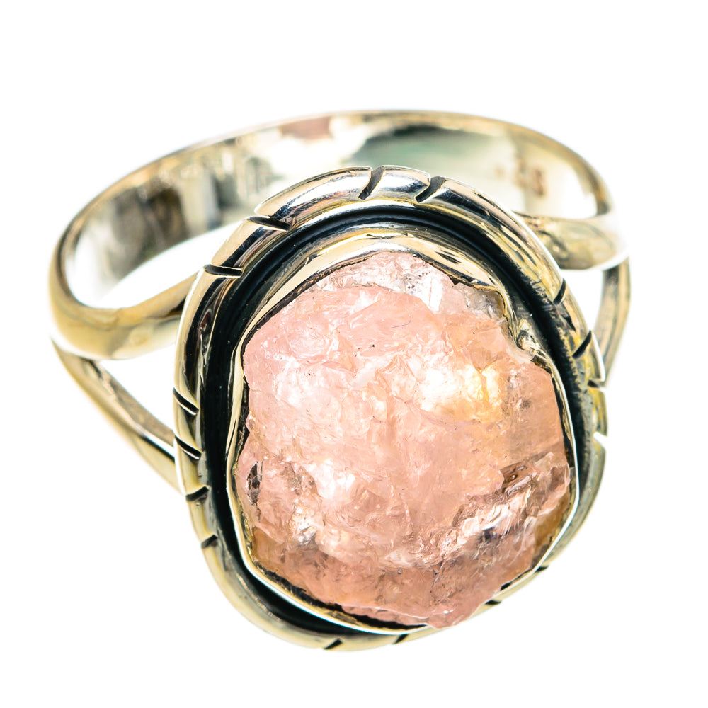 Rose Quartz Rings handcrafted by Anasilvercos - RING81065