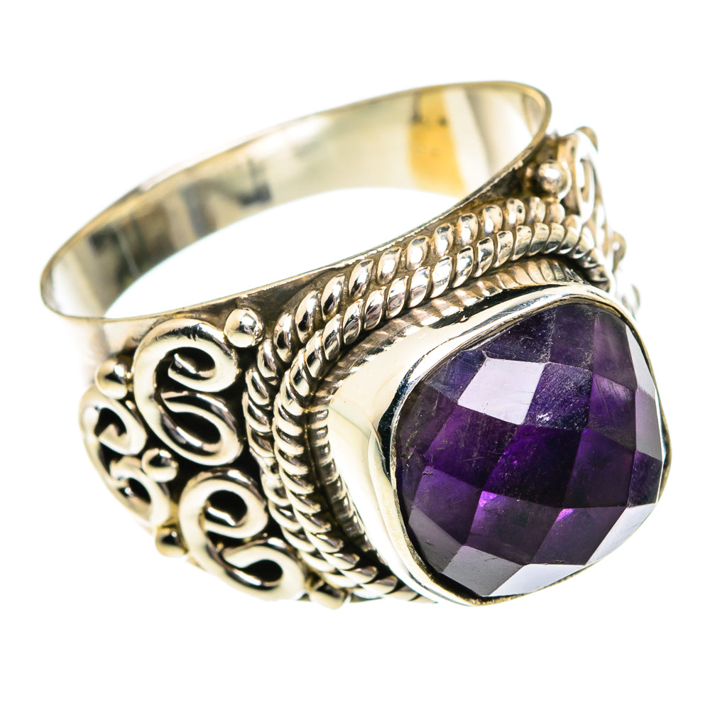 Amethyst Rings handcrafted by Anasilvercos - RING81067