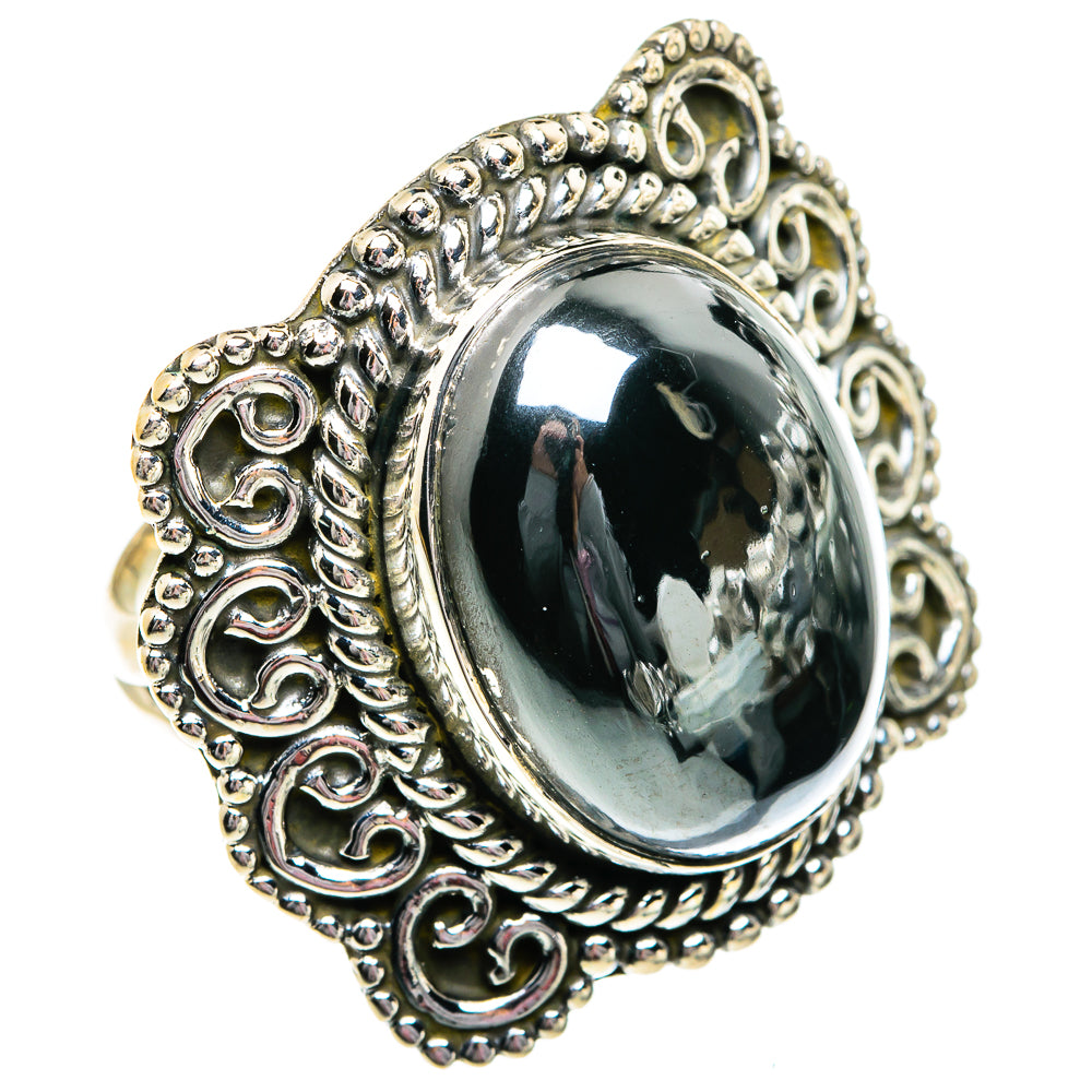 Hematite Rings handcrafted by Anasilvercos - RING81076
