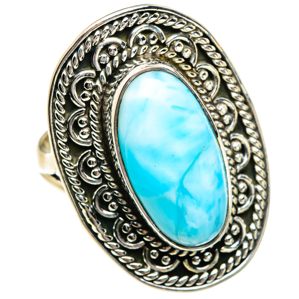 Larimar Rings handcrafted by Anasilvercos - RING81081