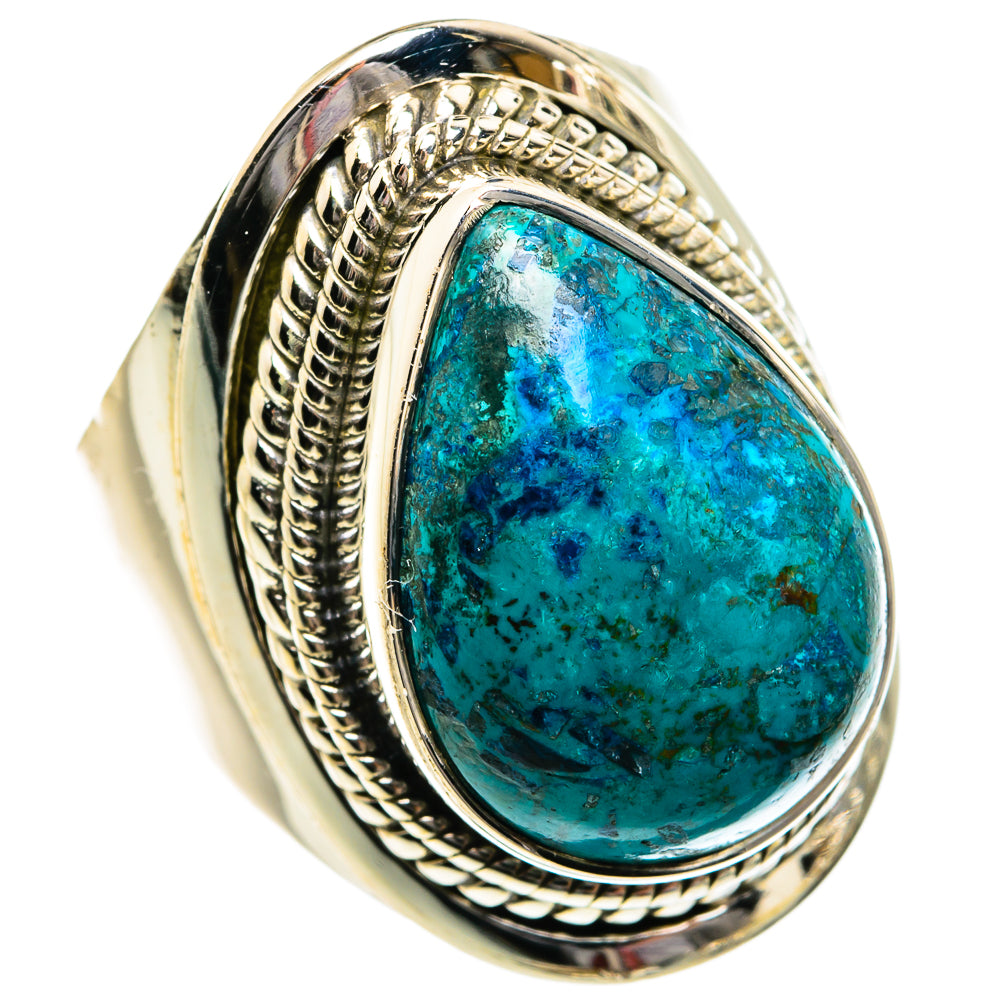 Chrysocolla Rings handcrafted by Anasilvercos - RING81084