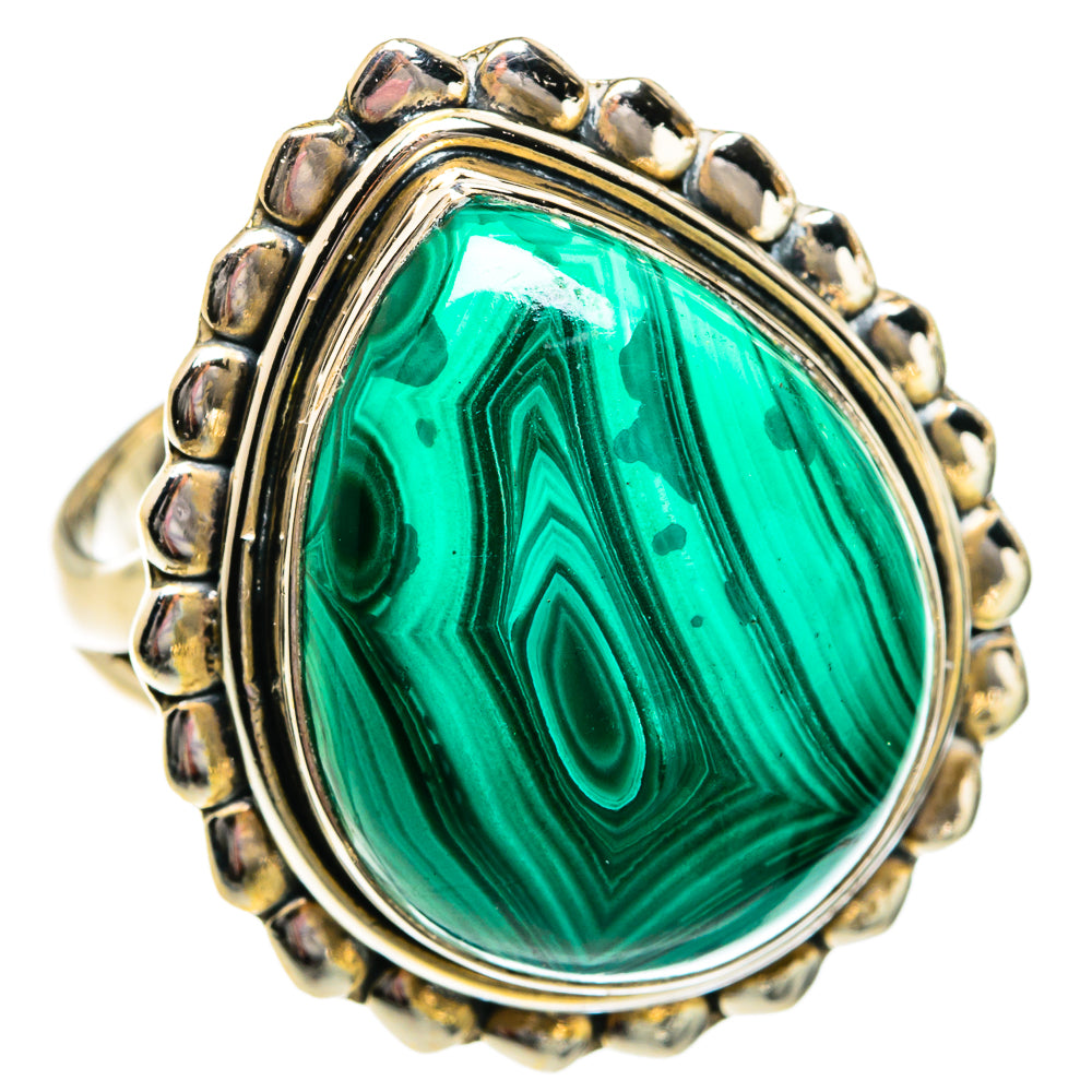 Malachite Rings handcrafted by Anasilvercos - RING81087