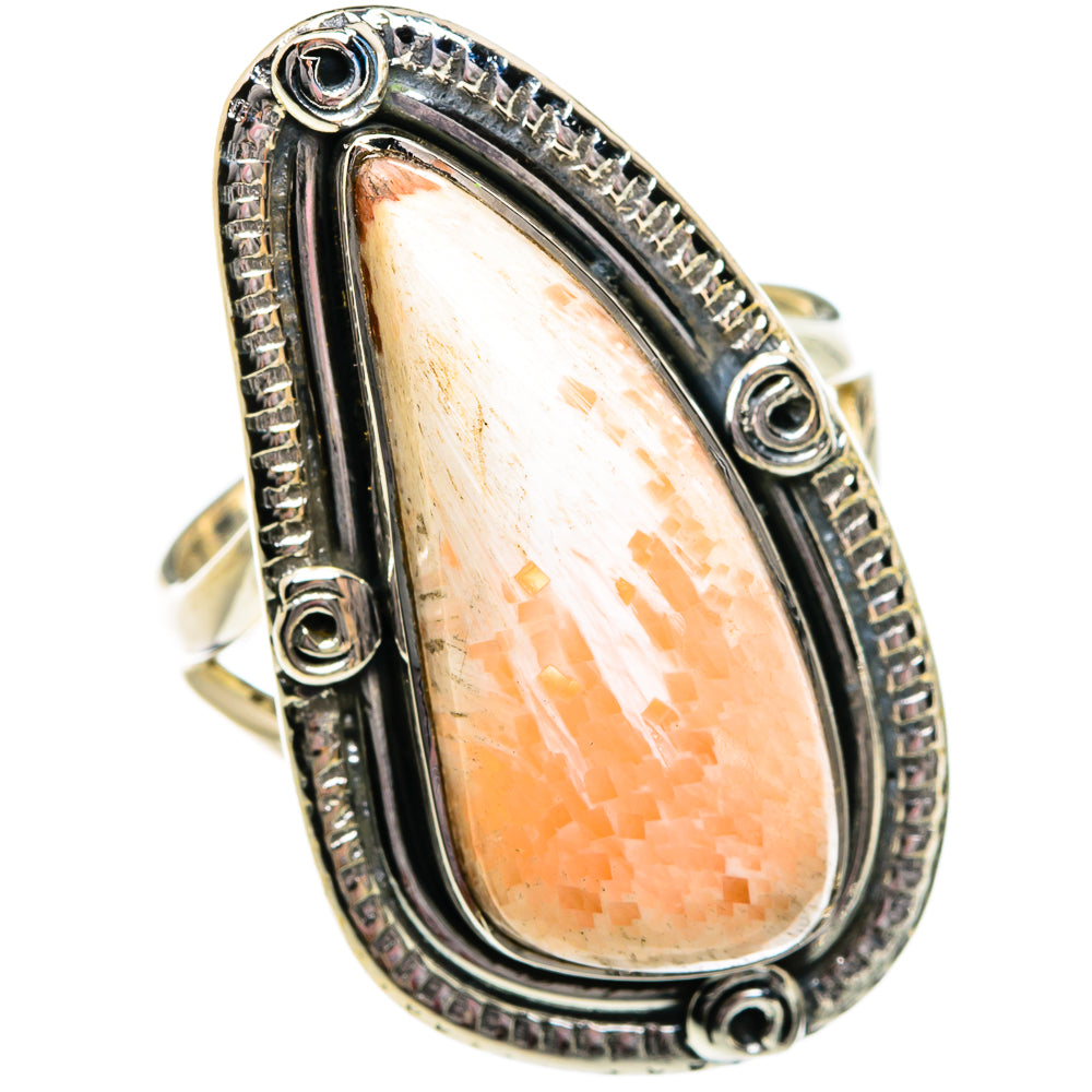 Scolecite Rings handcrafted by Anasilvercos - RING81091