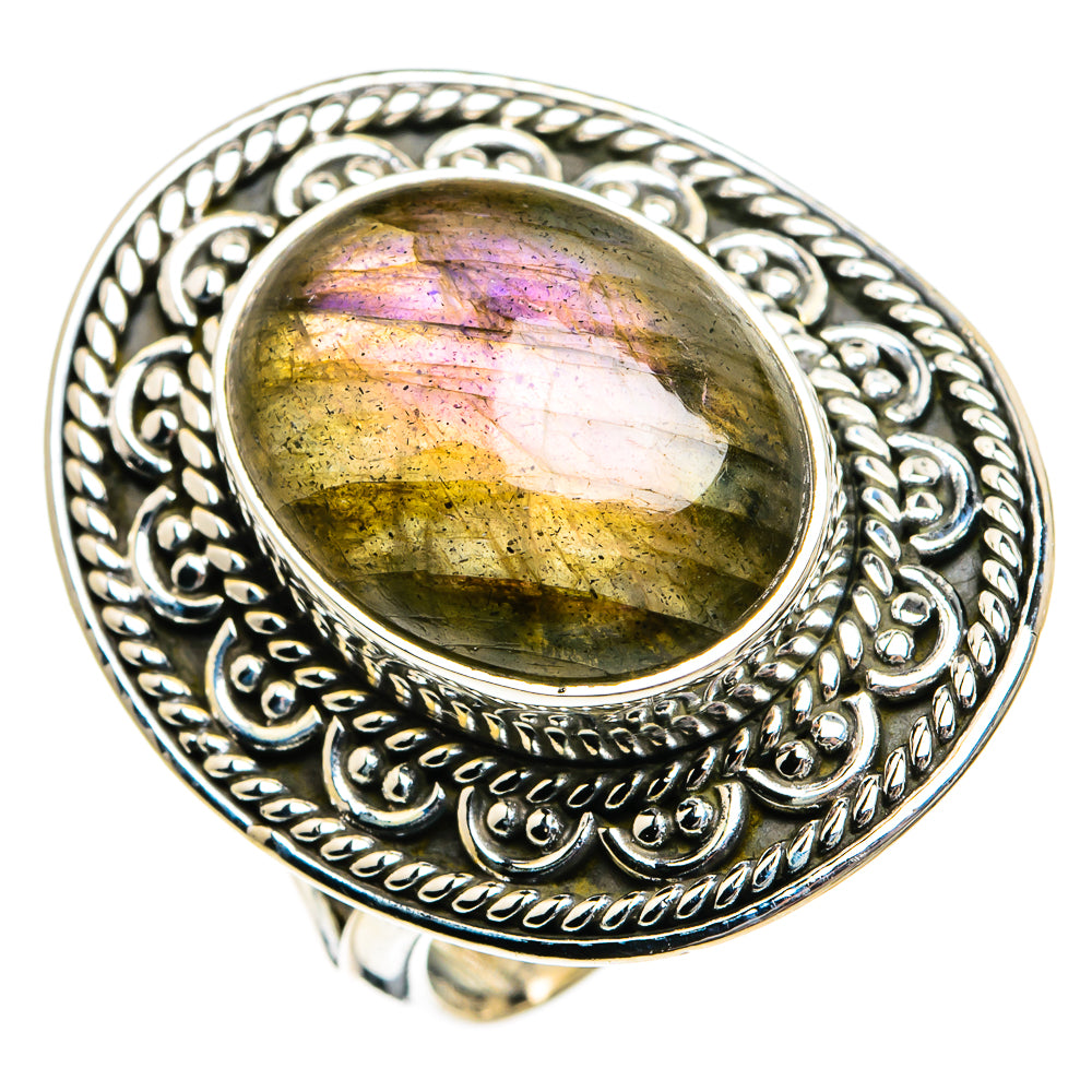 Labradorite Rings handcrafted by Anasilvercos - RING81097