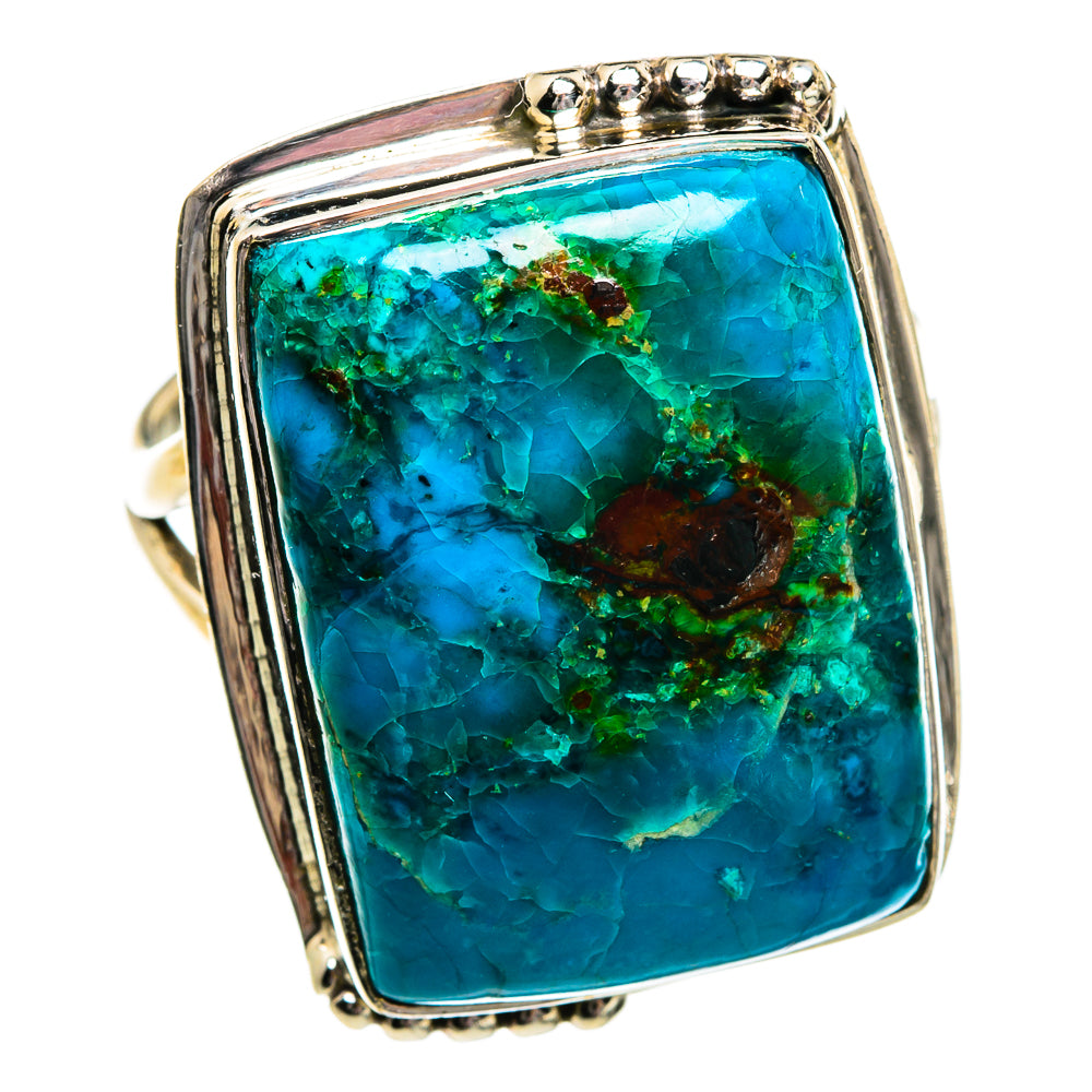 Chrysocolla Rings handcrafted by Anasilvercos - RING81110