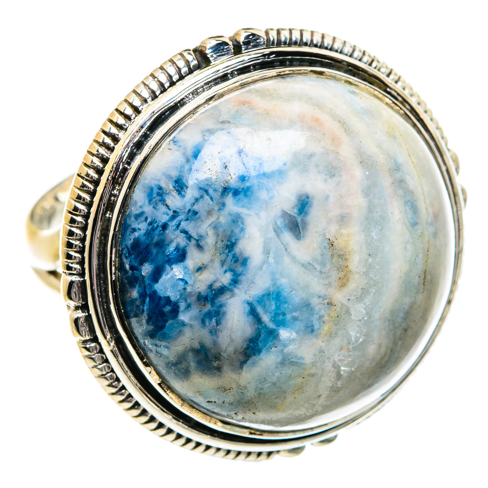 Blue Scheelite Rings handcrafted by Anasilvercos - RING81139