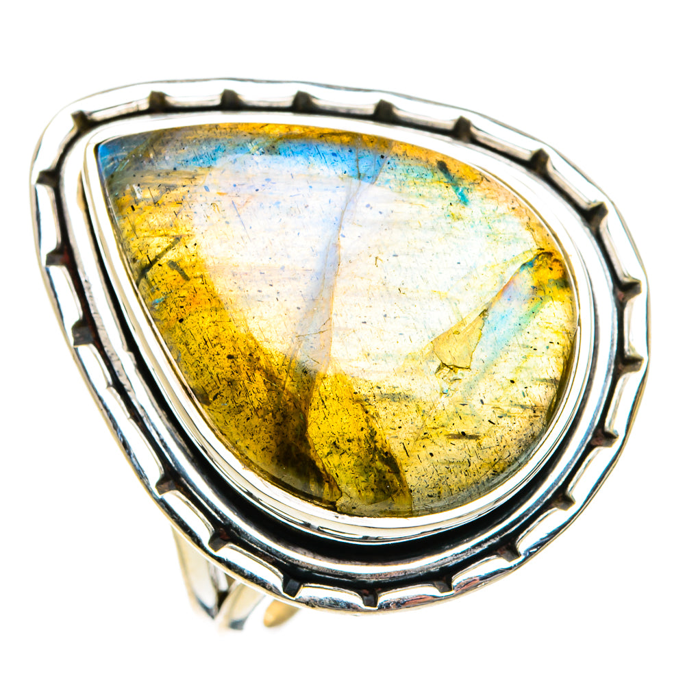 Labradorite Rings handcrafted by Anasilvercos - RING81166