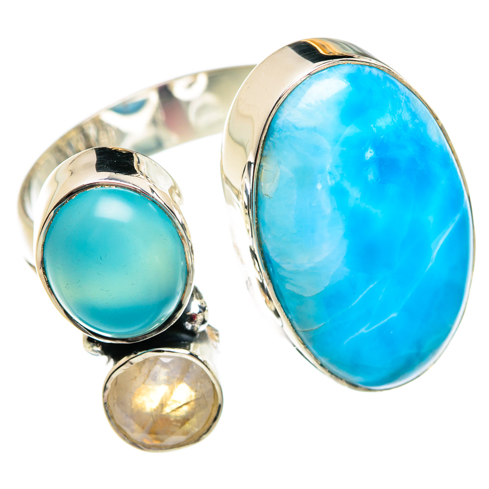 Larimar Rings handcrafted by Anasilvercos - RING81169