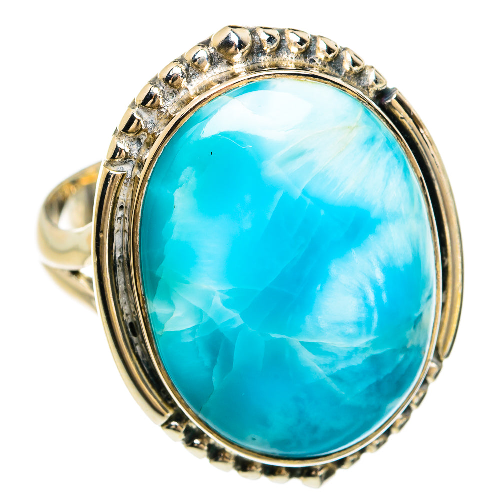 Larimar Rings handcrafted by Anasilvercos - RING81178