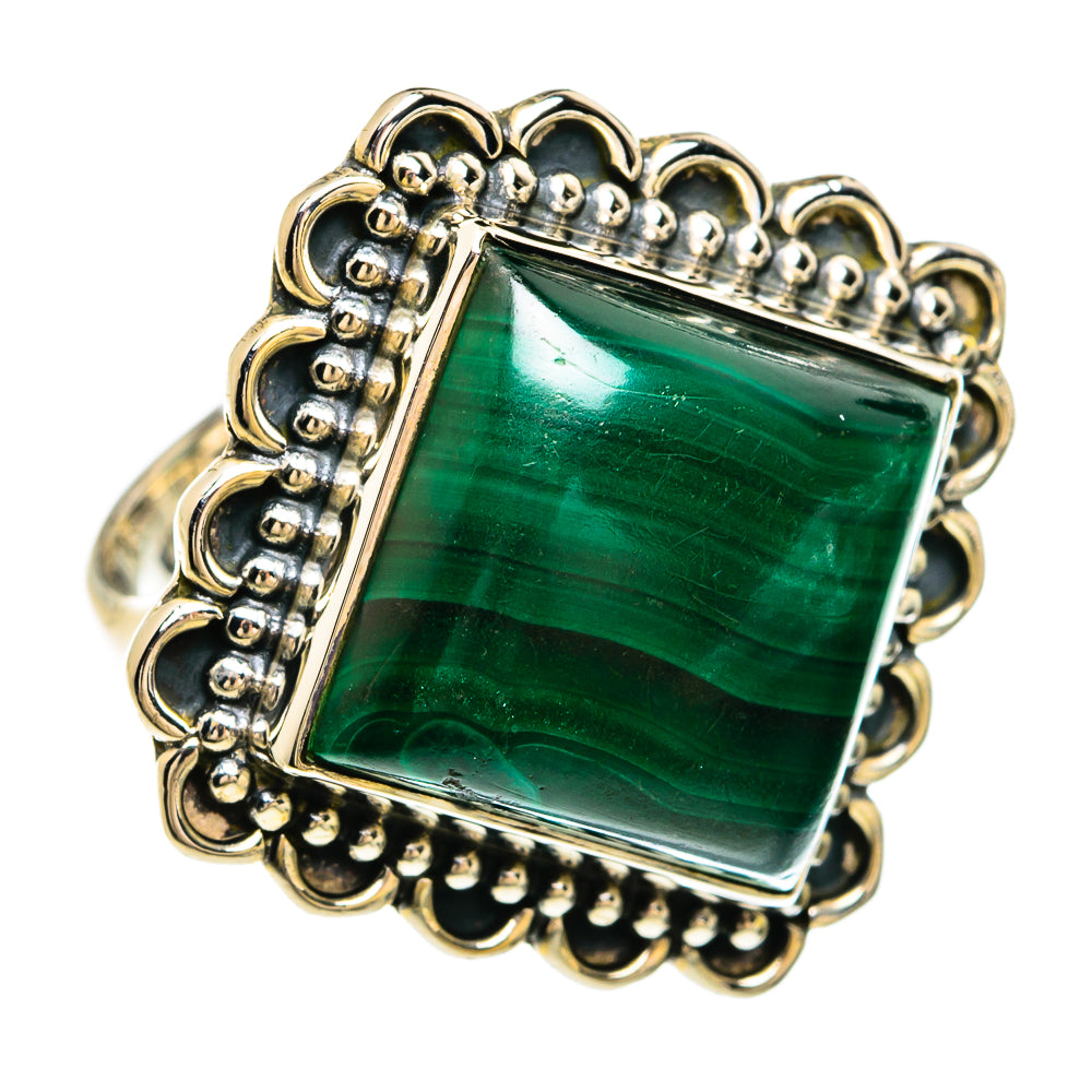 Malachite Rings handcrafted by Anasilvercos - RING81180