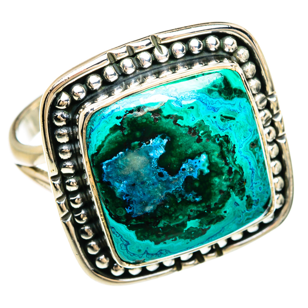 Chrysocolla Rings handcrafted by Anasilvercos - RING81182