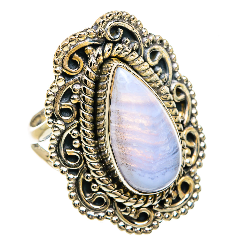 Rainbow Moonstone Rings handcrafted by Anasilvercos - RING81197