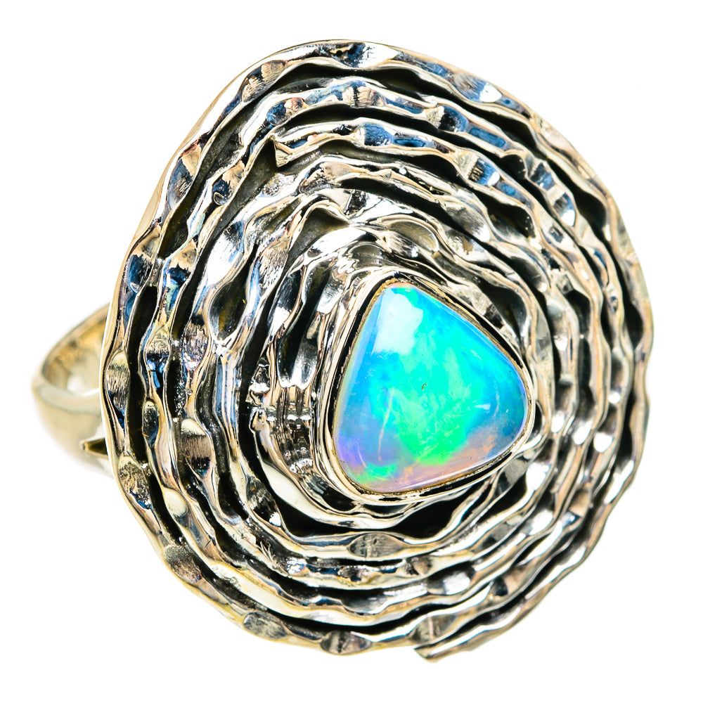 Ethiopian Opal Rings handcrafted by Anasilvercos - RING81201