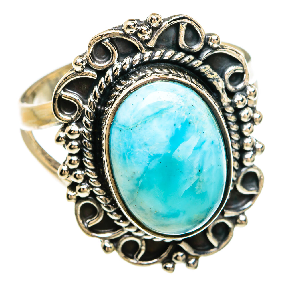 Larimar Rings handcrafted by Anasilvercos - RING81209
