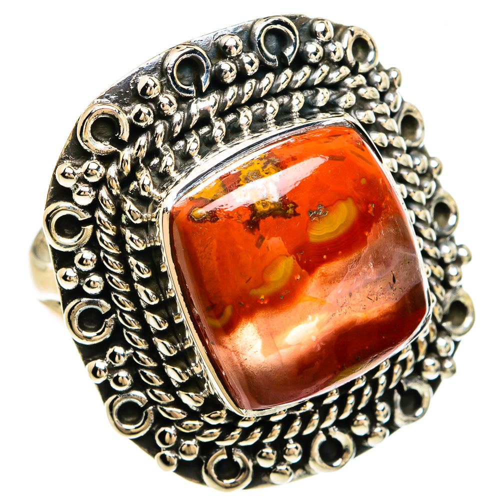 Moroccan Agate Rings handcrafted by Anasilvercos - RING81220 - Photo 2
