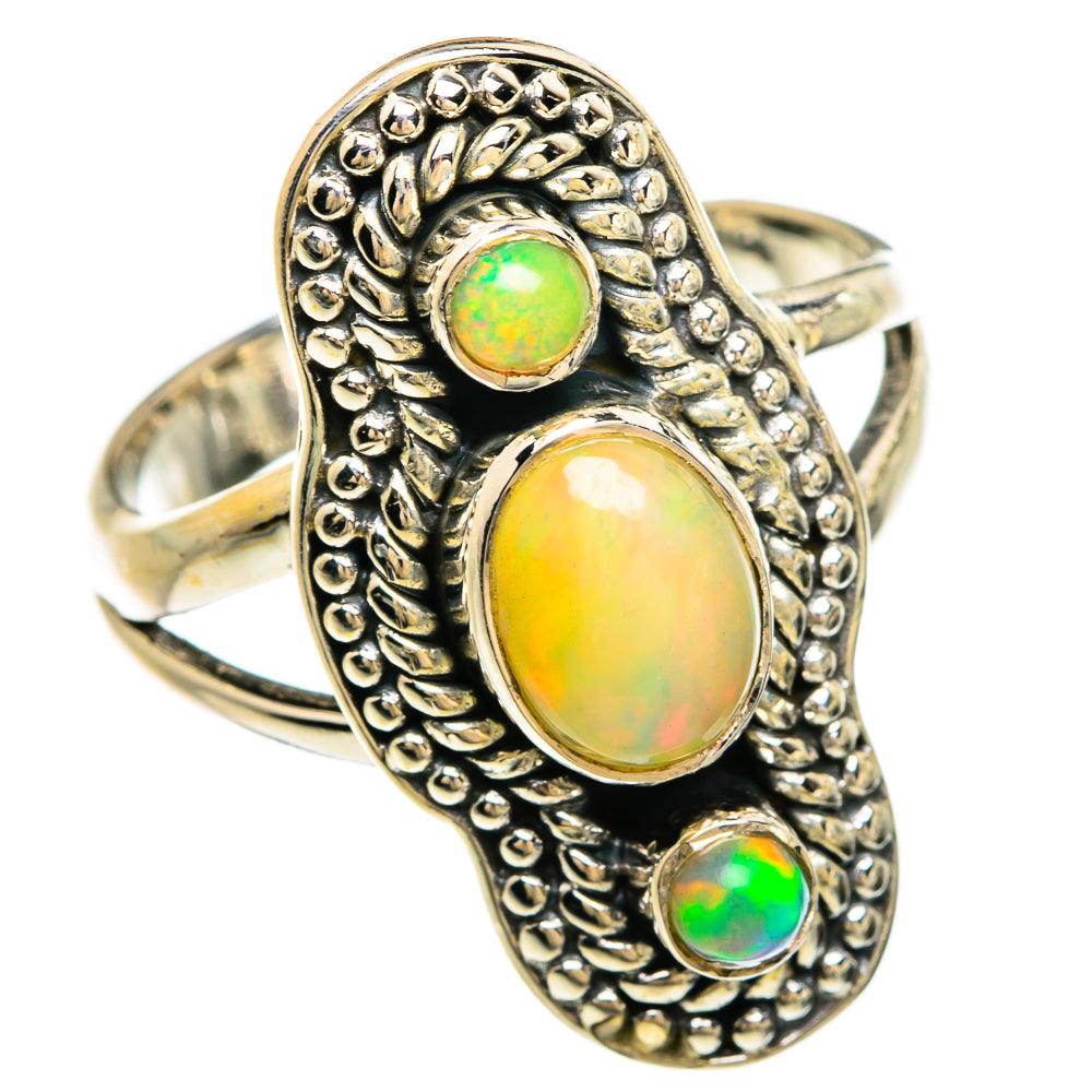 Ethiopian Opal Rings handcrafted by Anasilvercos - RING81233
