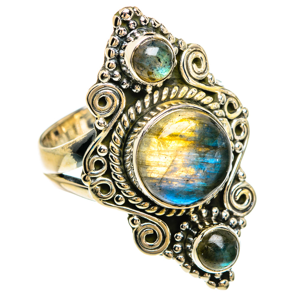 Labradorite Rings handcrafted by Anasilvercos - RING81240