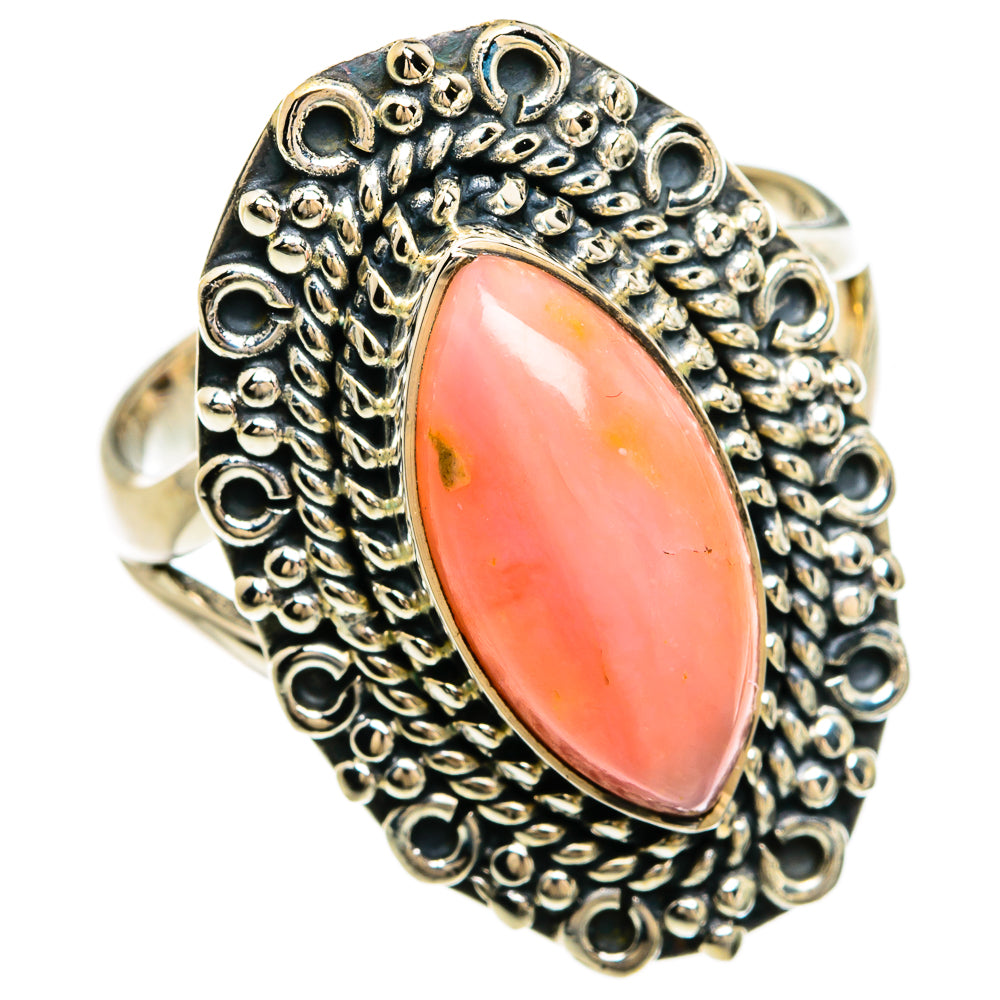 Pink Opal Rings handcrafted by Anasilvercos - RING81255
