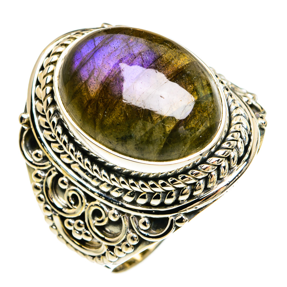 Labradorite Rings handcrafted by Anasilvercos - RING81258
