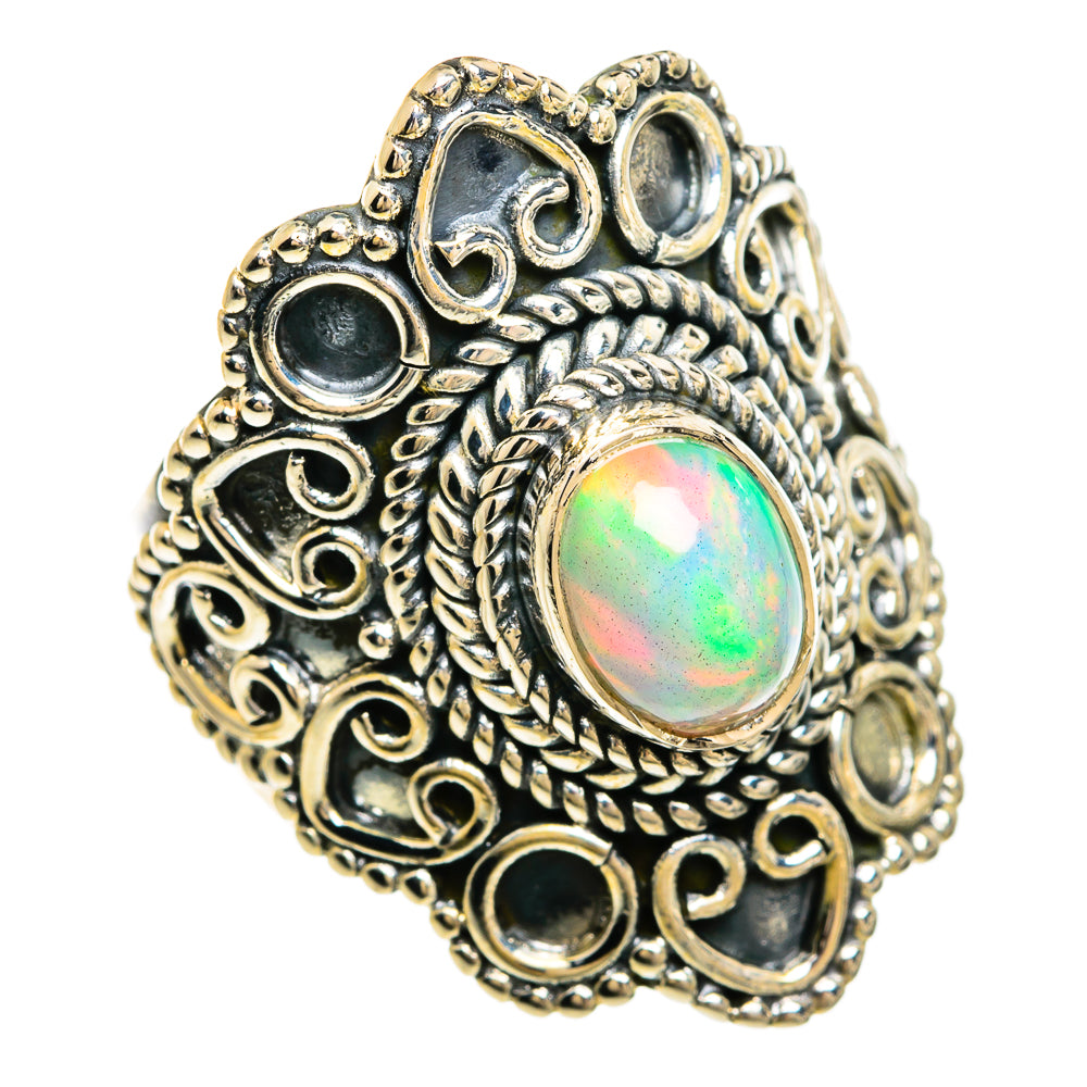 Ethiopian Opal Rings handcrafted by Anasilvercos - RING81266