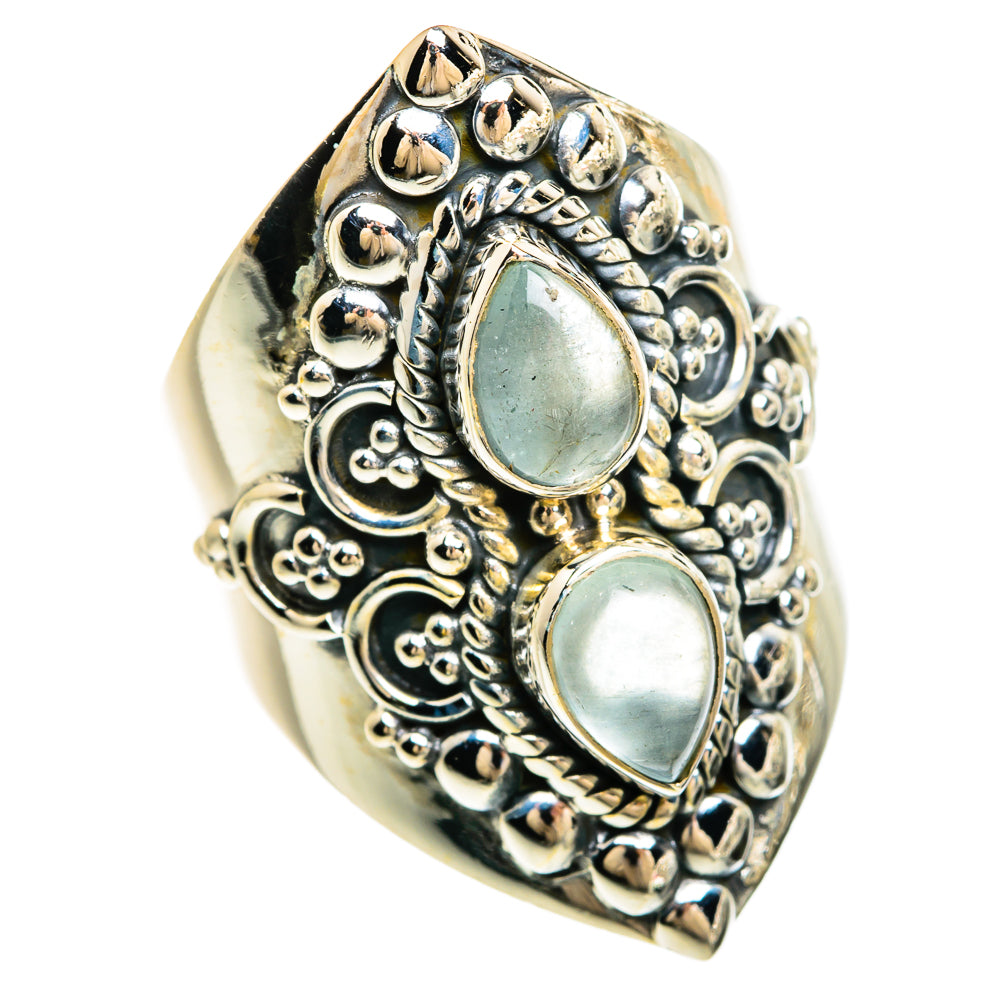 Aquamarine Rings handcrafted by Anasilvercos - RING81271