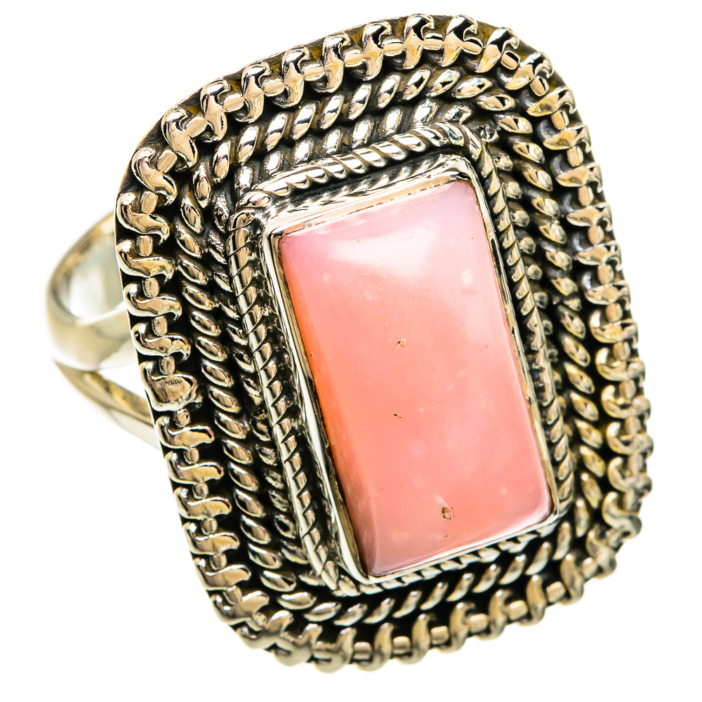 Pink Opal Rings handcrafted by Anasilvercos - RING81286