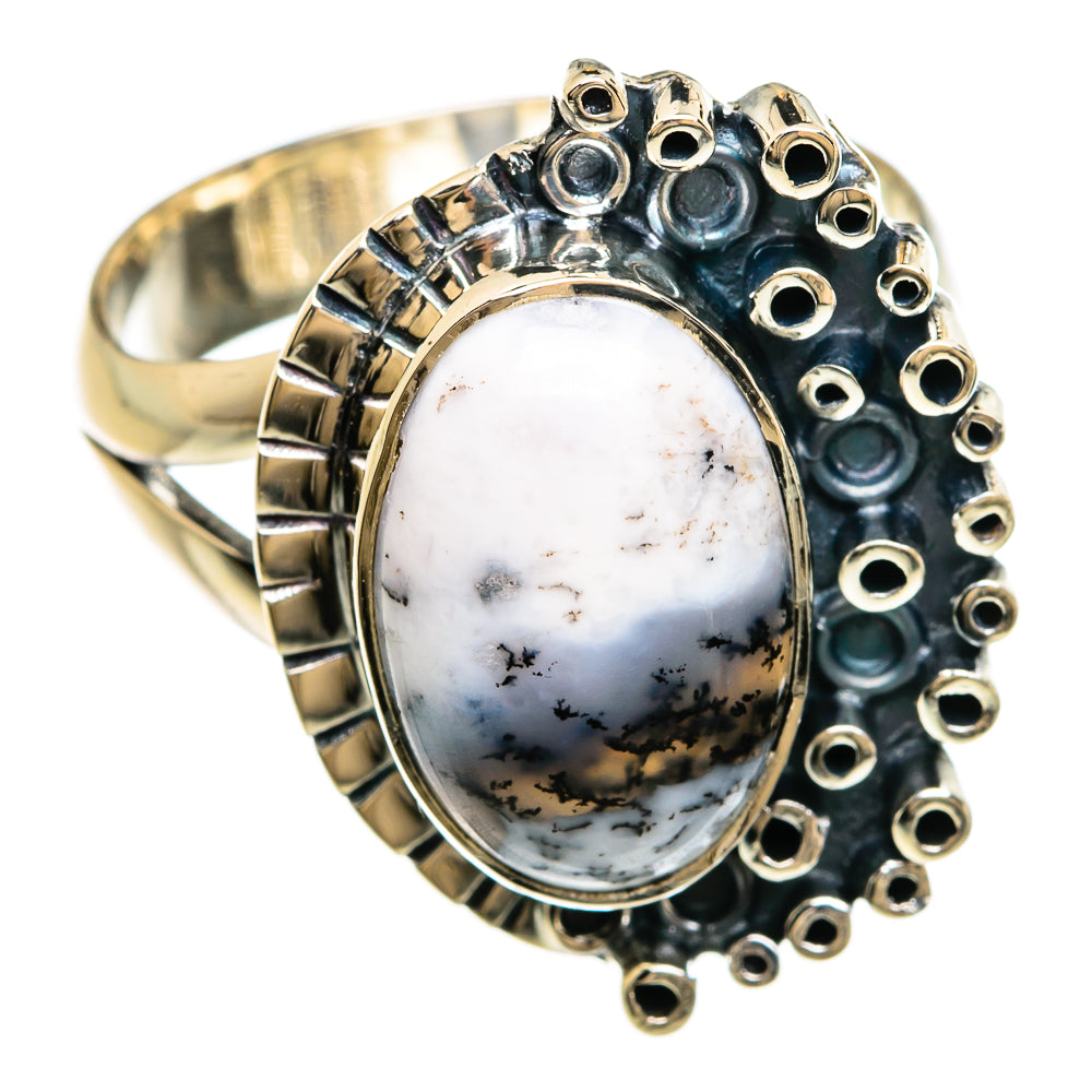 Dendritic Opal Rings handcrafted by Anasilvercos - RING81292