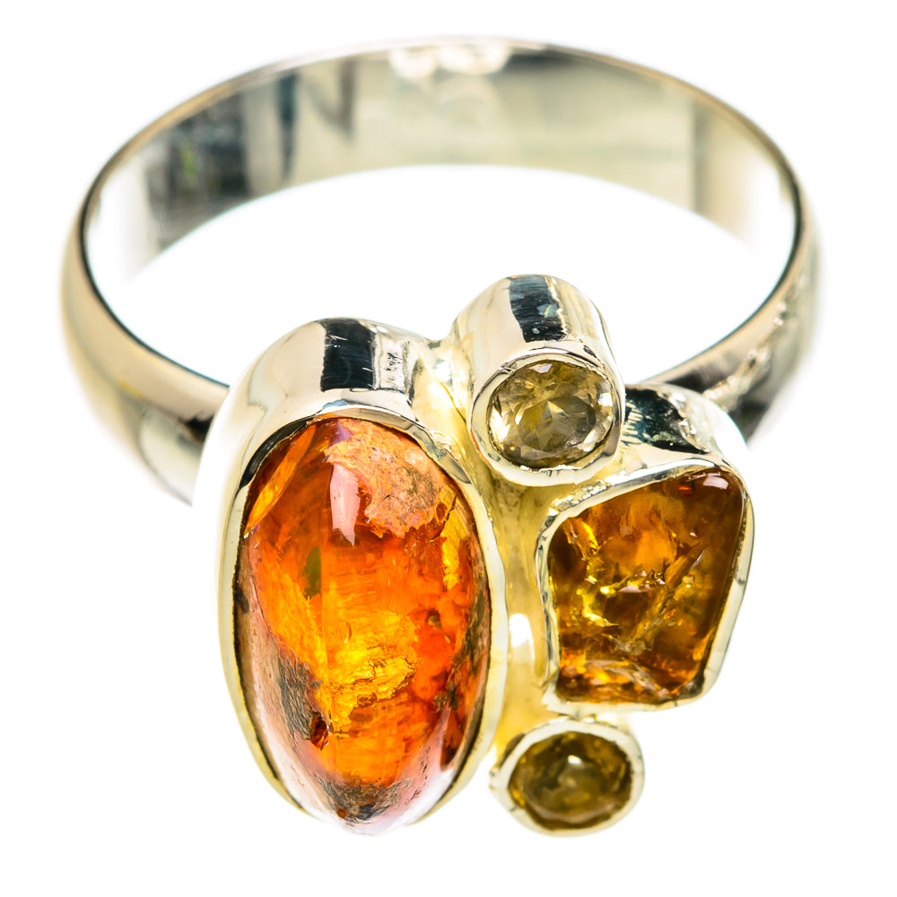 Mexican Fire Opal Rings handcrafted by Anasilvercos - RING81294