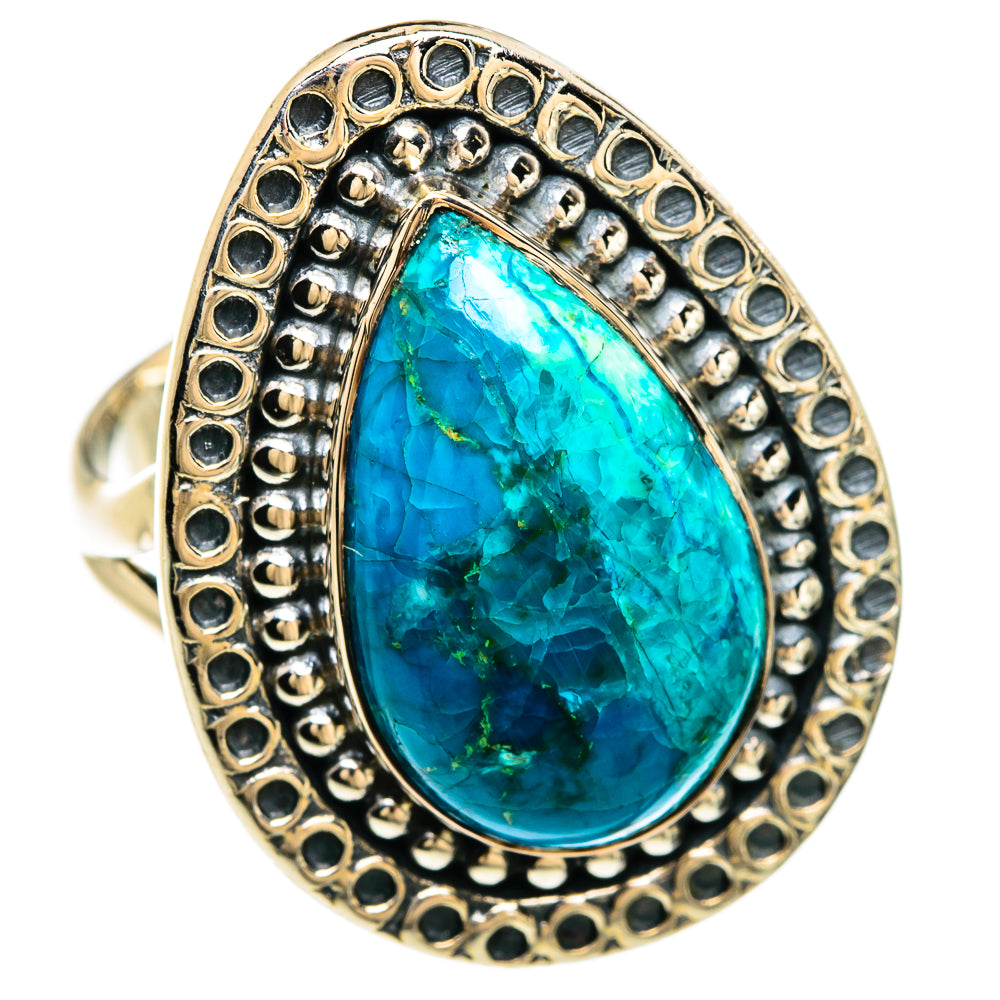Chrysocolla Rings handcrafted by Anasilvercos - RING81299