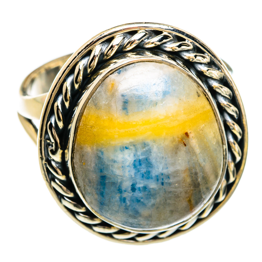 Blue Scheelite Rings handcrafted by Anasilvercos - RING81300