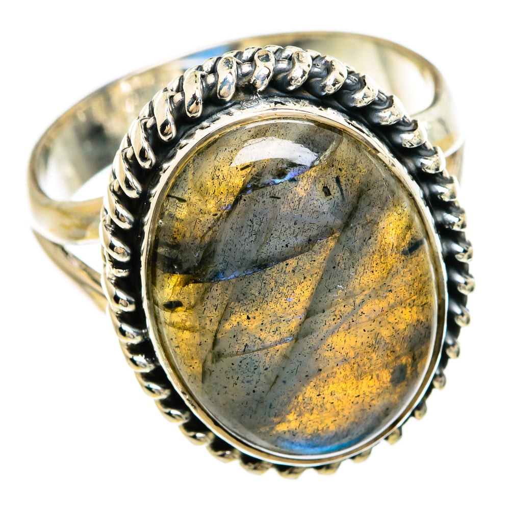 Labradorite Rings handcrafted by Anasilvercos - RING81301