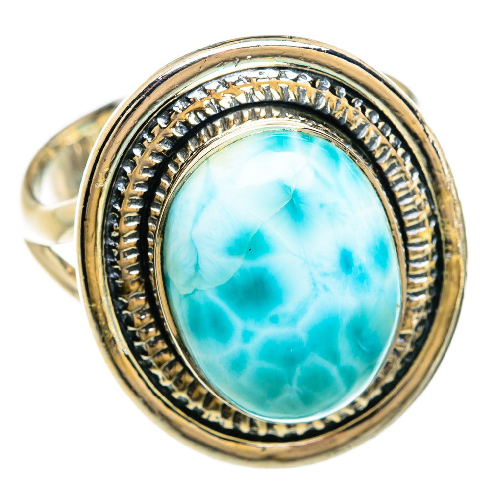 Larimar Rings handcrafted by Anasilvercos - RING81302