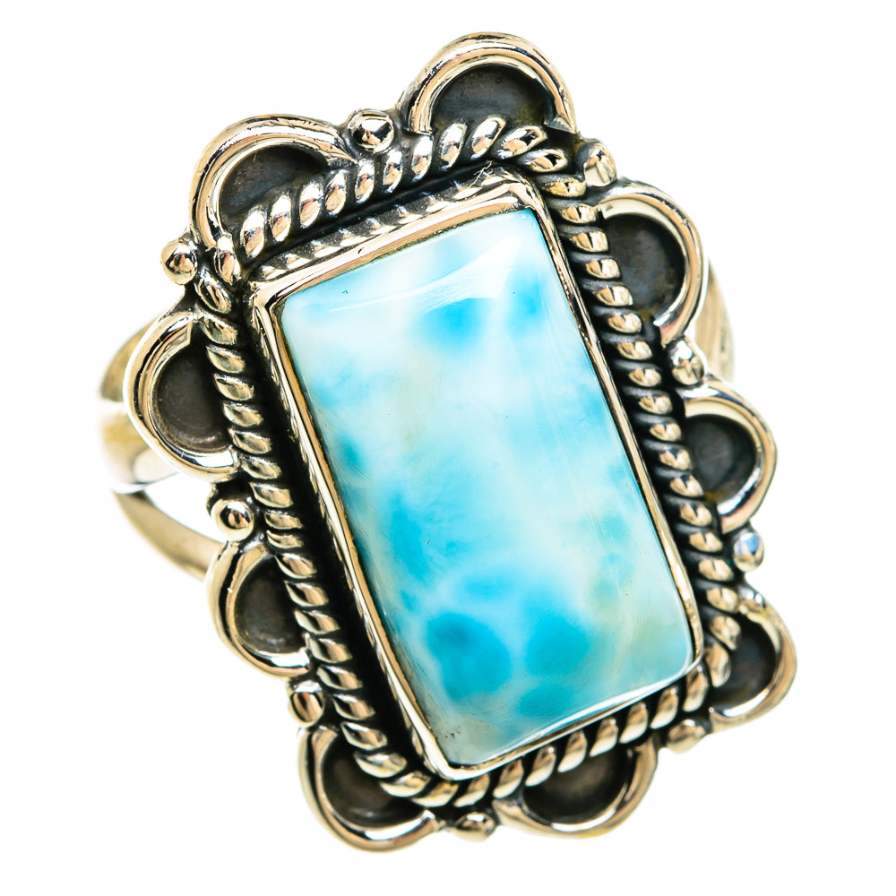 Larimar Rings handcrafted by Anasilvercos - RING81303