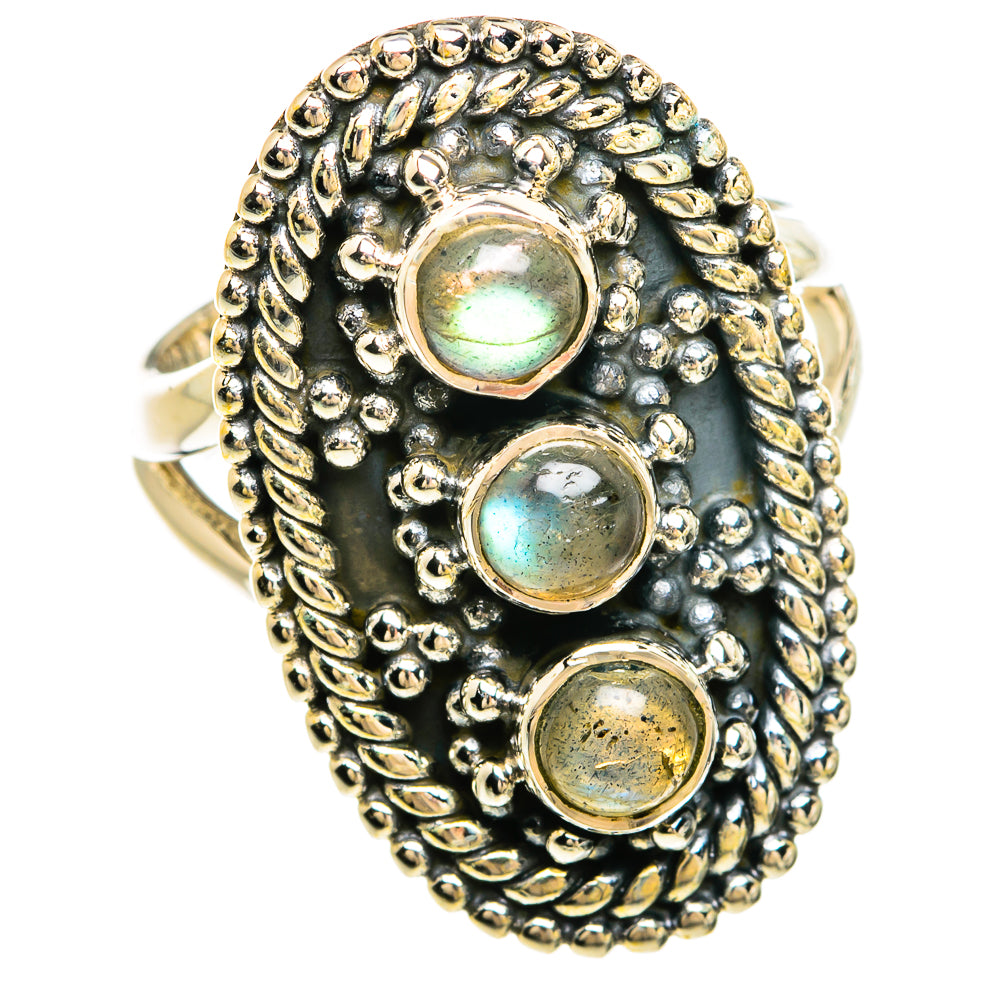 Labradorite Rings handcrafted by Anasilvercos - RING81304 - Photo 2