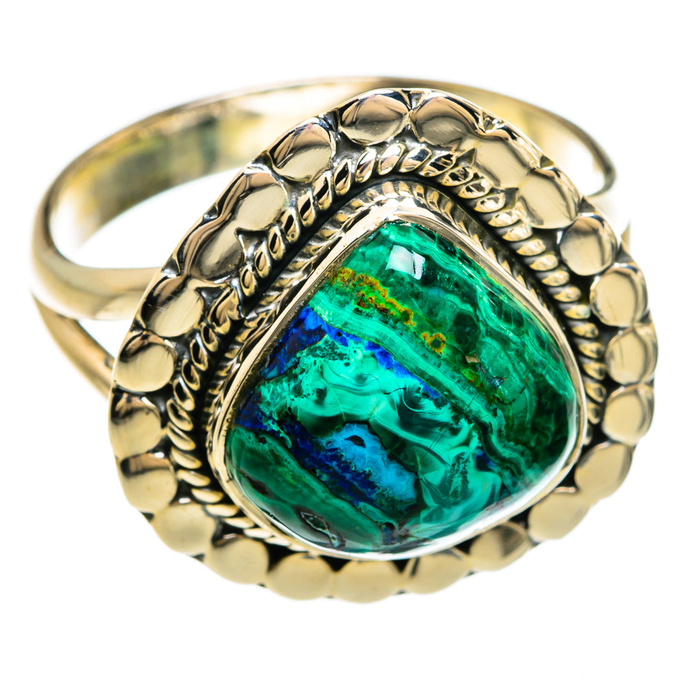 Chrysocolla Rings handcrafted by Anasilvercos - RING81309