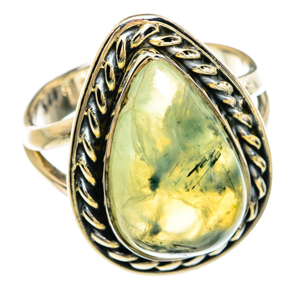 Prehnite Rings handcrafted by Anasilvercos - RING81310