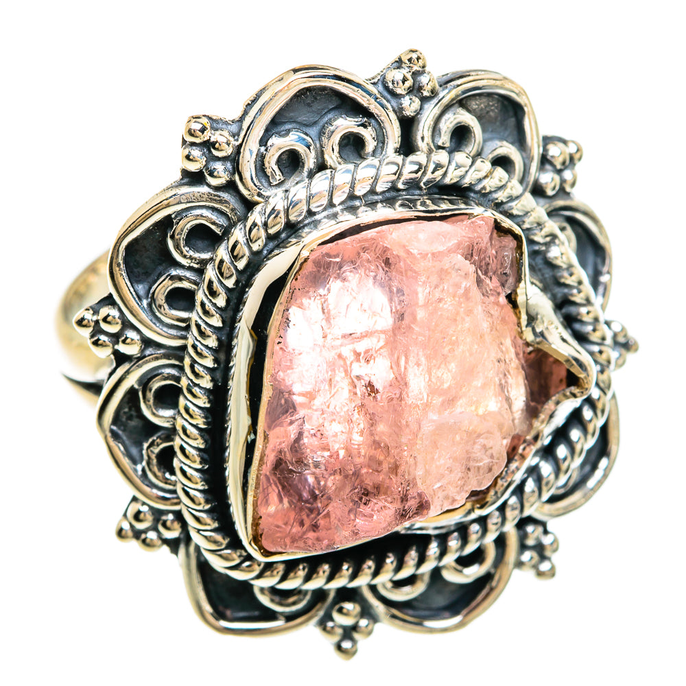 Rose Quartz Rings handcrafted by Anasilvercos - RING81318