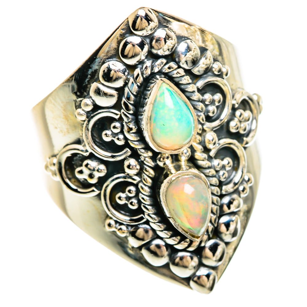 Ethiopian Opal Rings handcrafted by Anasilvercos - RING81329