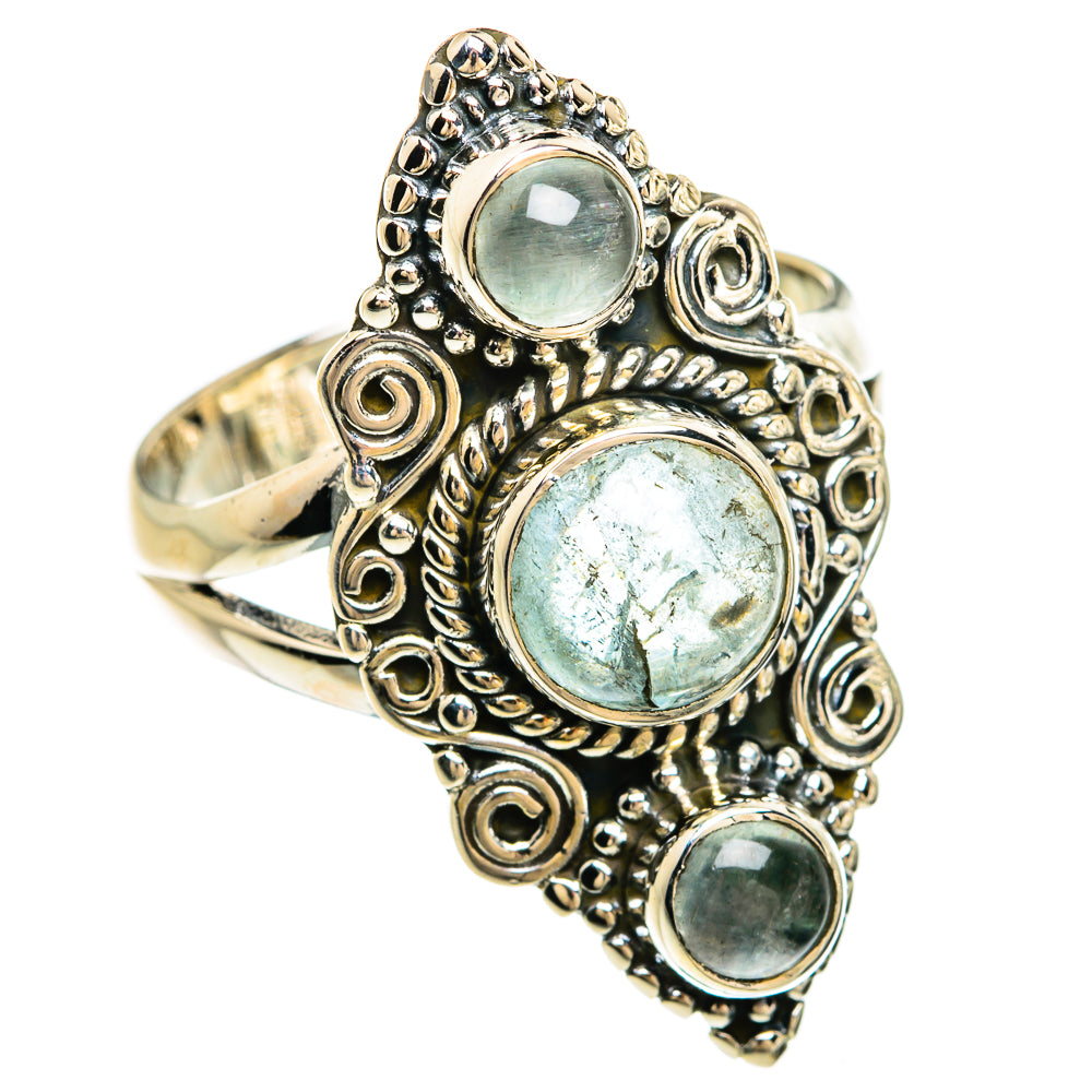 Aquamarine Rings handcrafted by Anasilvercos - RING81336